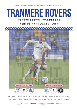 Tranmere Rovers v Harrogate Town Match Programme 2021-01-26